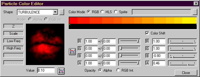 Color dialog box